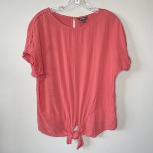 Buffalo David Bitton Shirt Women’s Small Coral Blouse Top